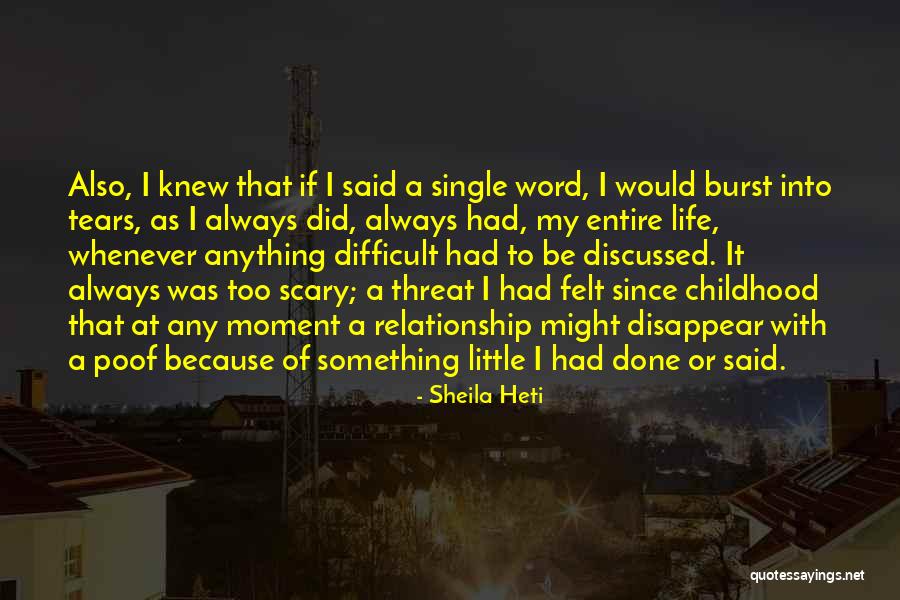 Burst Into Tears Quotes By Sheila Heti Burst Into Tears Quotes By Sheila Heti