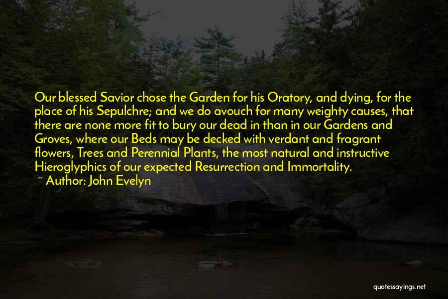 Bury Quotes By John Evelyn