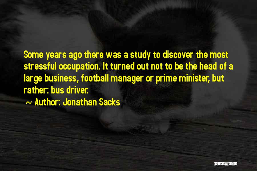 Bus Driver Quotes By Jonathan Sacks