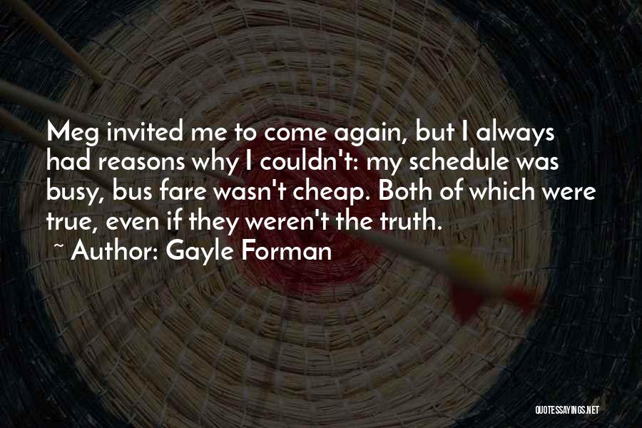 Bus Fare Quotes By Gayle Forman