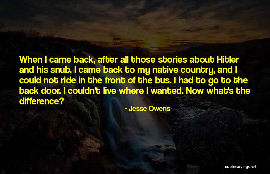 Bus Ride Quotes By Jesse Owens Bus Ride Quotes By Jesse Owens