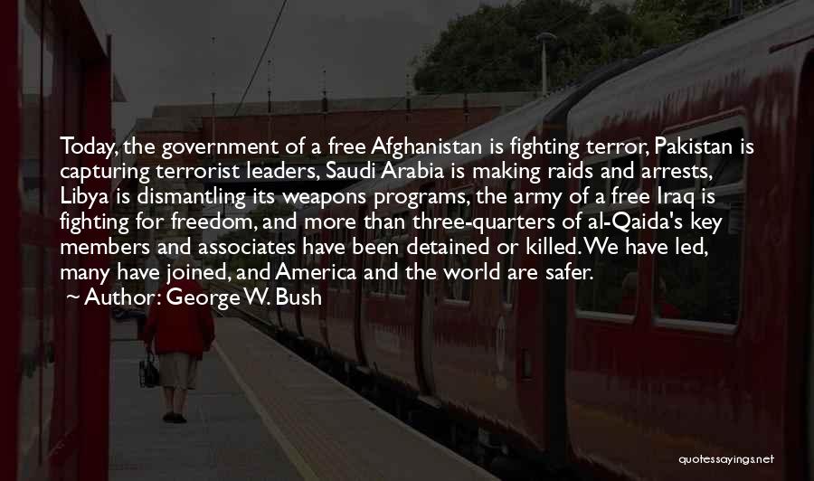 Bush Afghanistan Quotes By George W. Bush