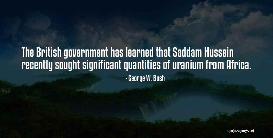 Bush Saddam Quotes By George W. Bush Bush Saddam Quotes By George W. Bush
