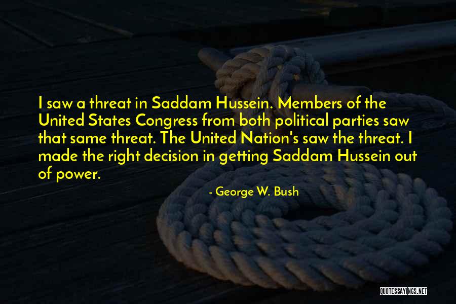 Bush Saddam Quotes By George W. Bush Bush Saddam Quotes By George W. Bush
