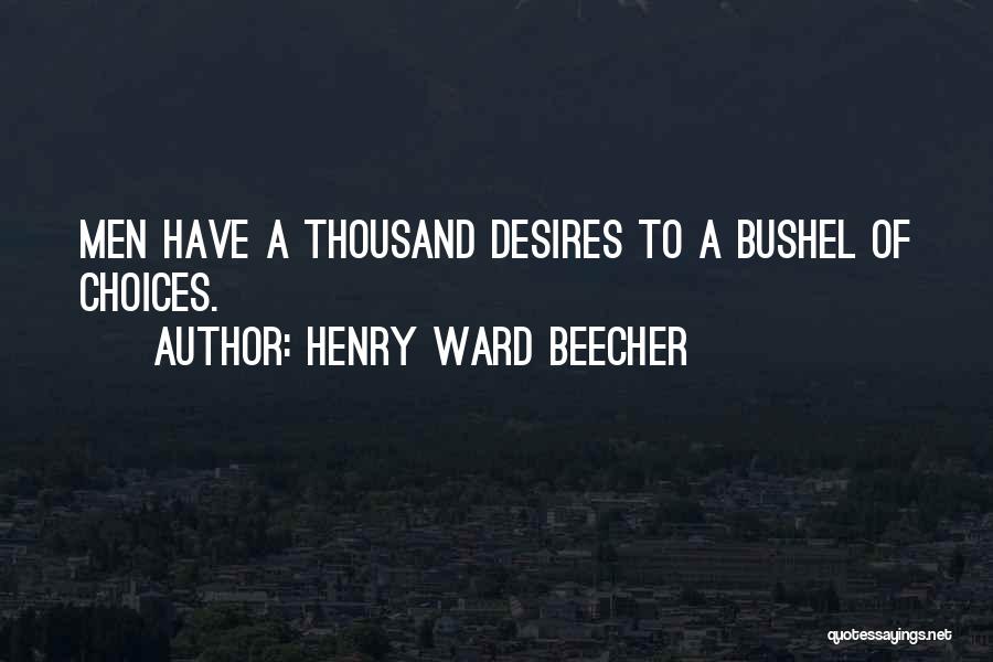 Bushel Quotes By Henry Ward Beecher