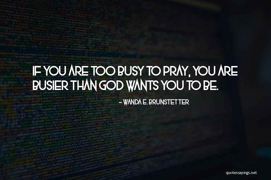 Busier Than A Quotes By Wanda E. Brunstetter Busier Than A Quotes By Wanda E. Brunstetter