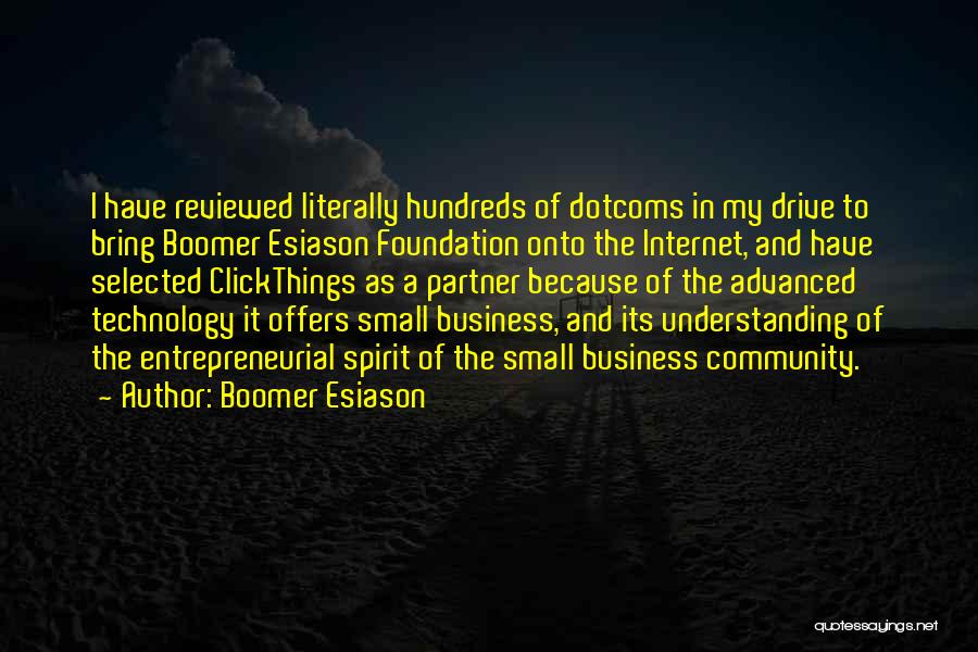 Business And Community Quotes By Boomer Esiason