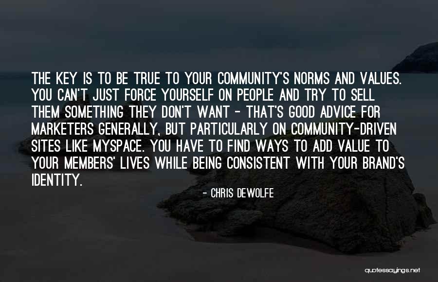 Business And Community Quotes By Chris DeWolfe