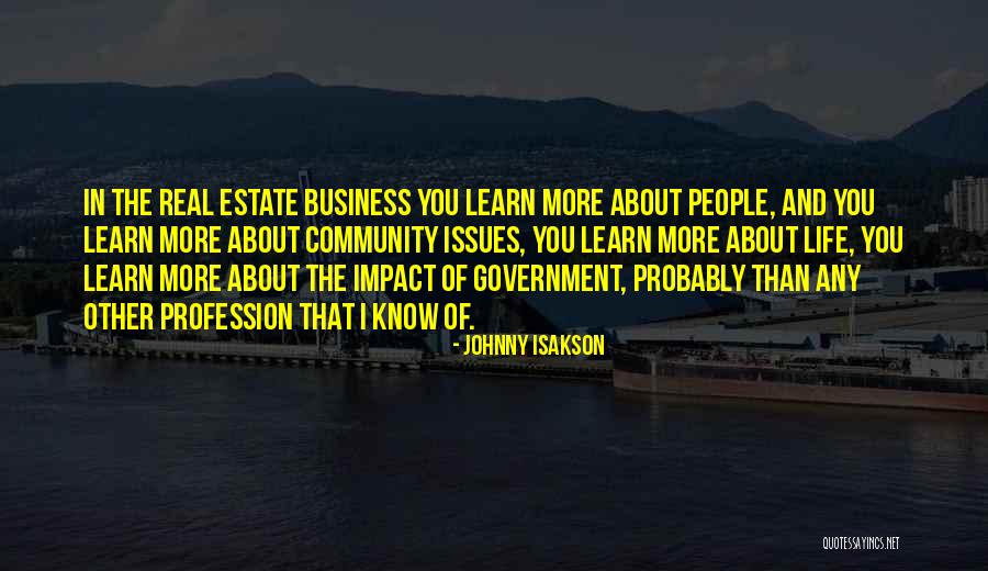 Business And Community Quotes By Johnny Isakson