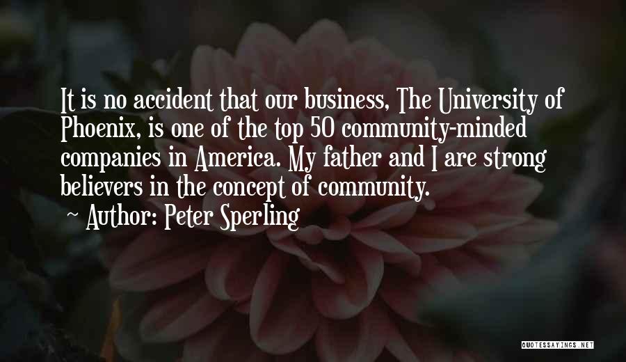 Business And Community Quotes By Peter Sperling