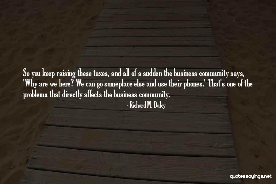 Business And Community Quotes By Richard M. Daley