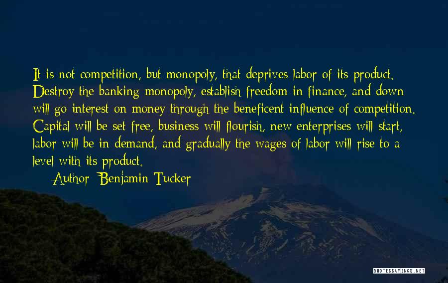 Business And Competition Quotes By Benjamin Tucker