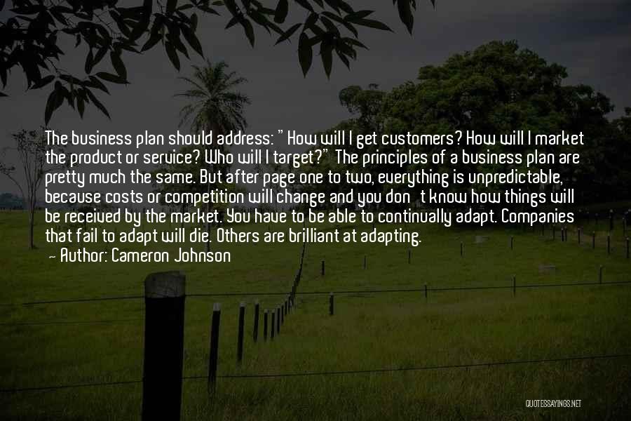 Business And Competition Quotes By Cameron Johnson
