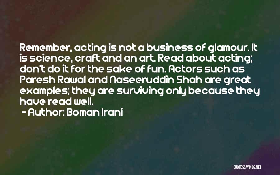 Business And Fun Quotes By Boman Irani