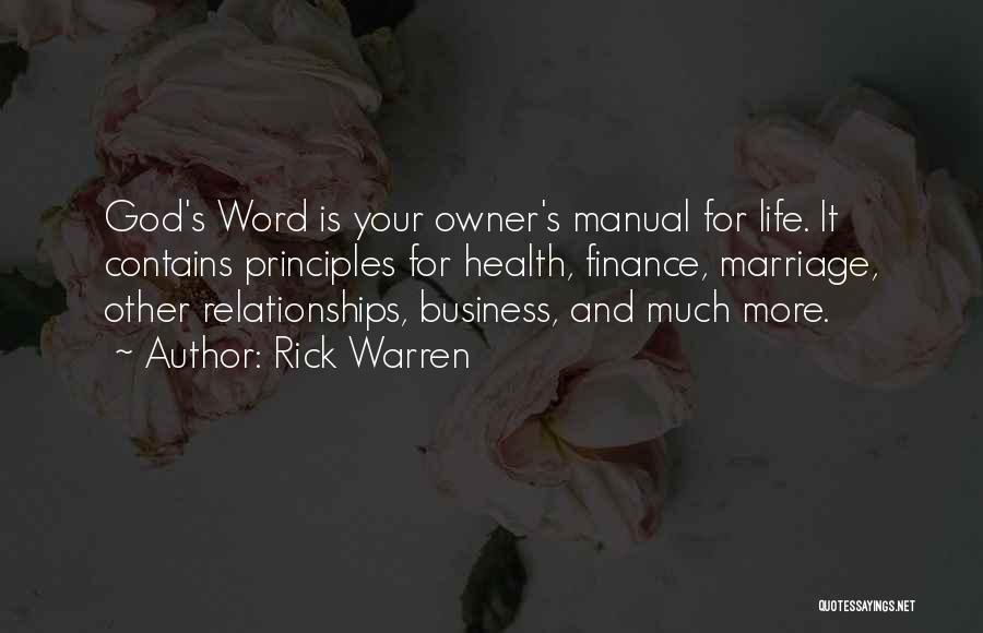 Business And God Quotes By Rick Warren