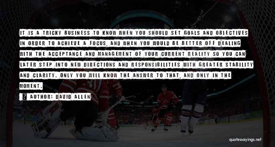 Business And Management Quotes By David Allen