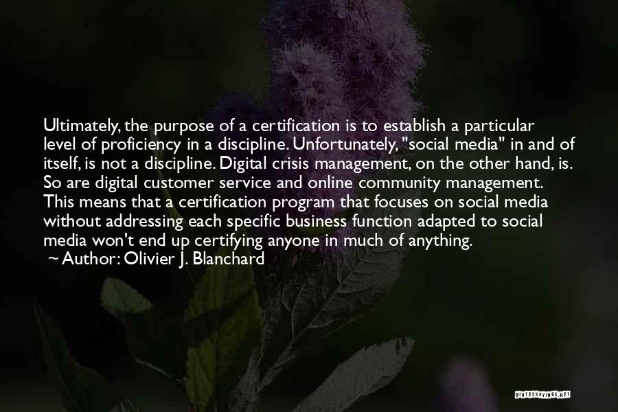Business And Management Quotes By Olivier J. Blanchard