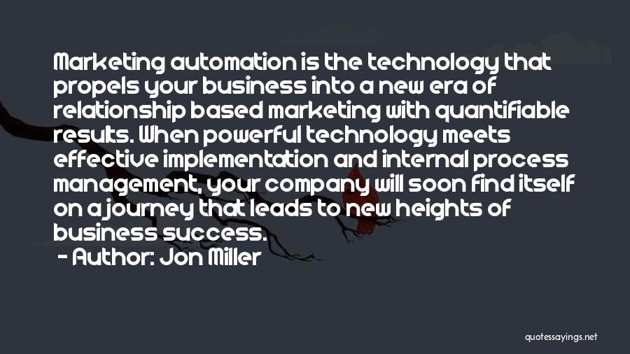 Business And Marketing Quotes By Jon Miller