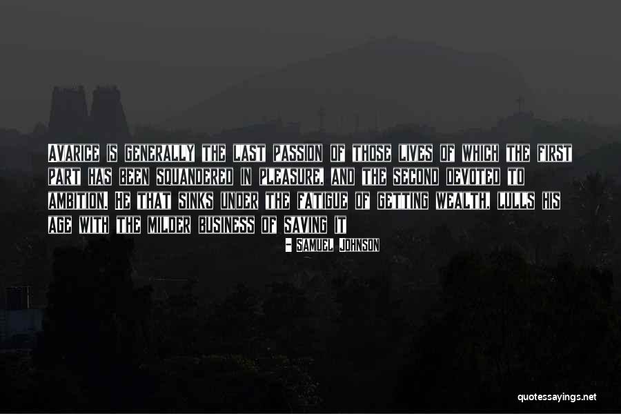 Business And Passion Quotes By Samuel Johnson Business And Passion Quotes By Samuel Johnson