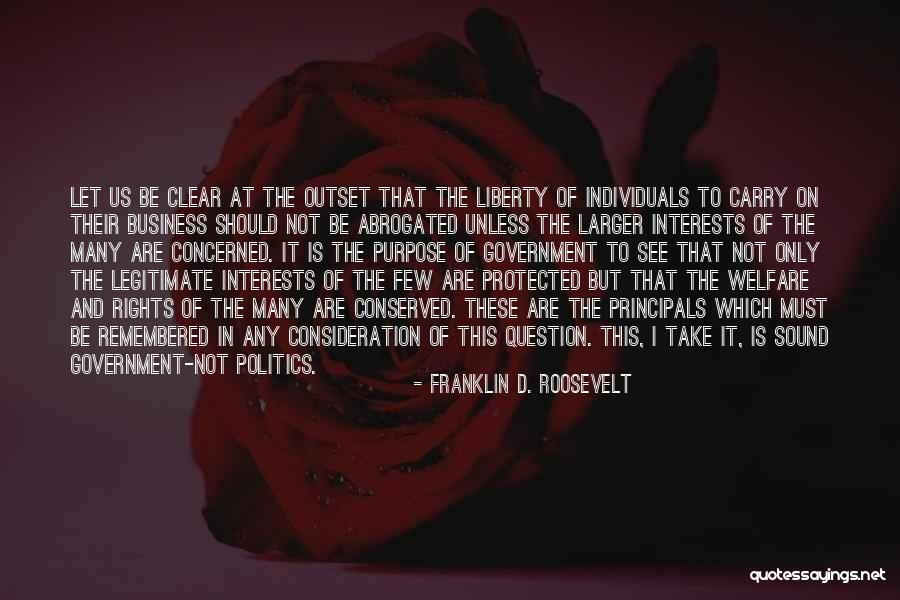 Business And Politics Quotes By Franklin D. Roosevelt