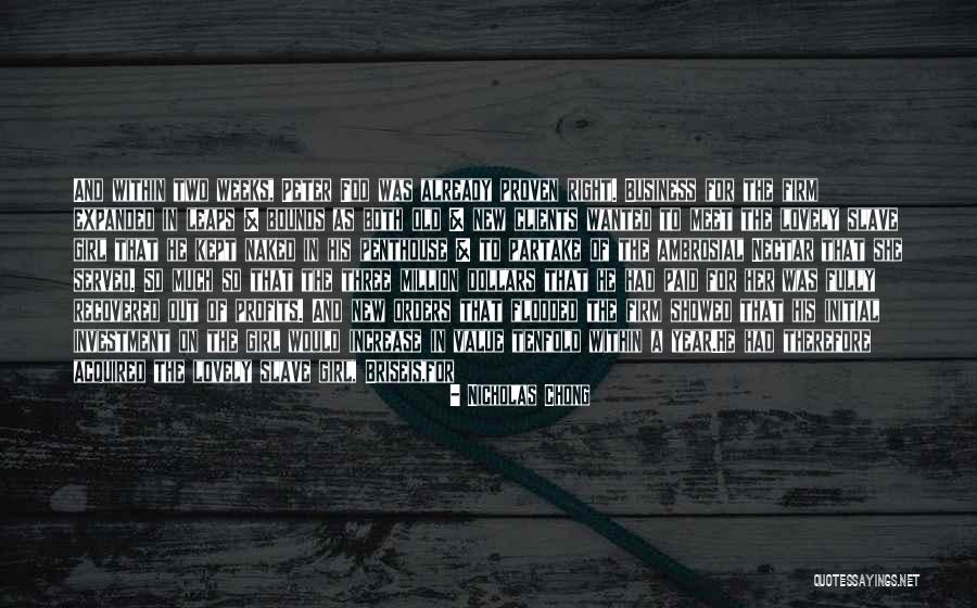 Business And Profits Quotes By Nicholas Chong Business And Profits Quotes By Nicholas Chong