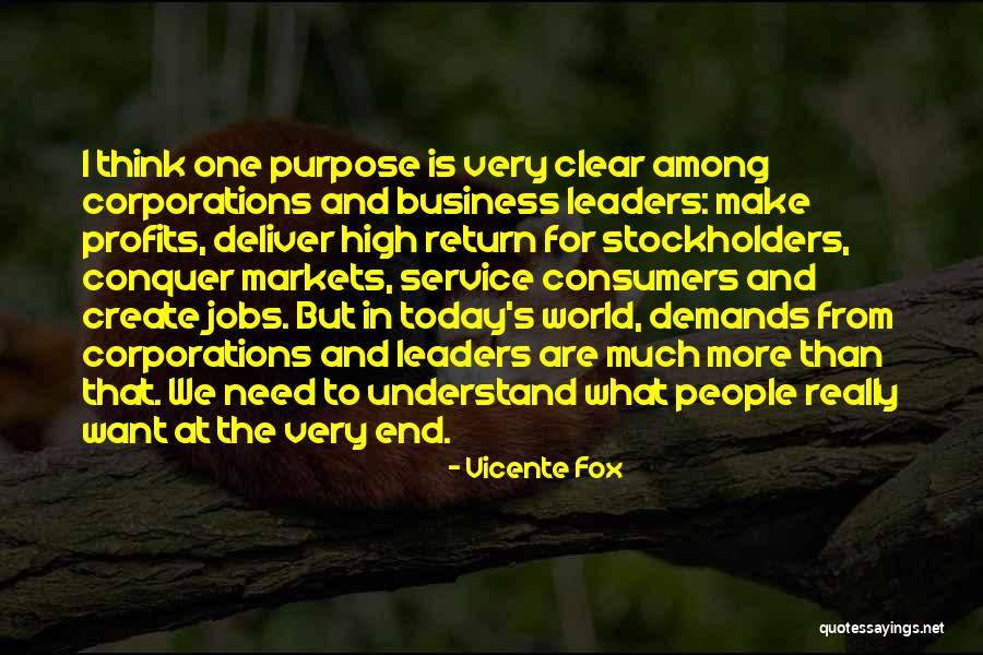 Business And Profits Quotes By Vicente Fox