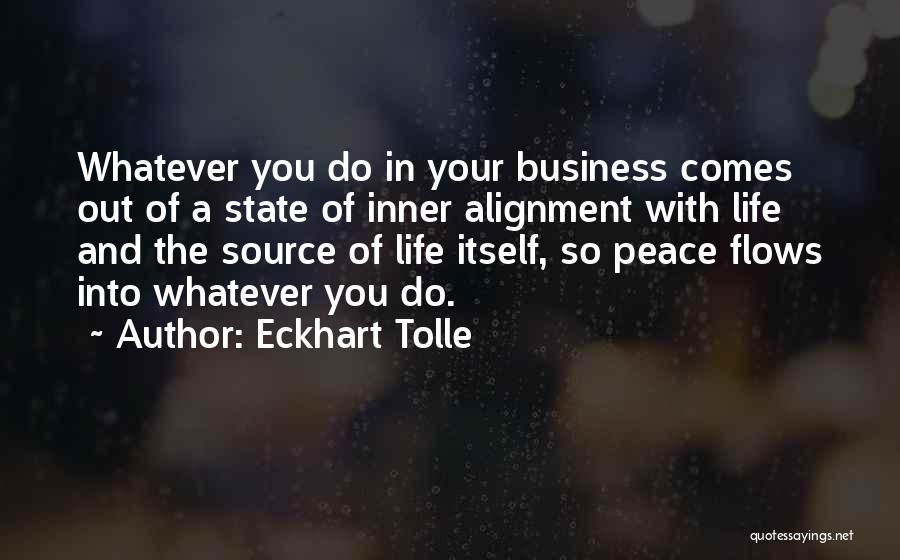 Business And Quotes By Eckhart Tolle