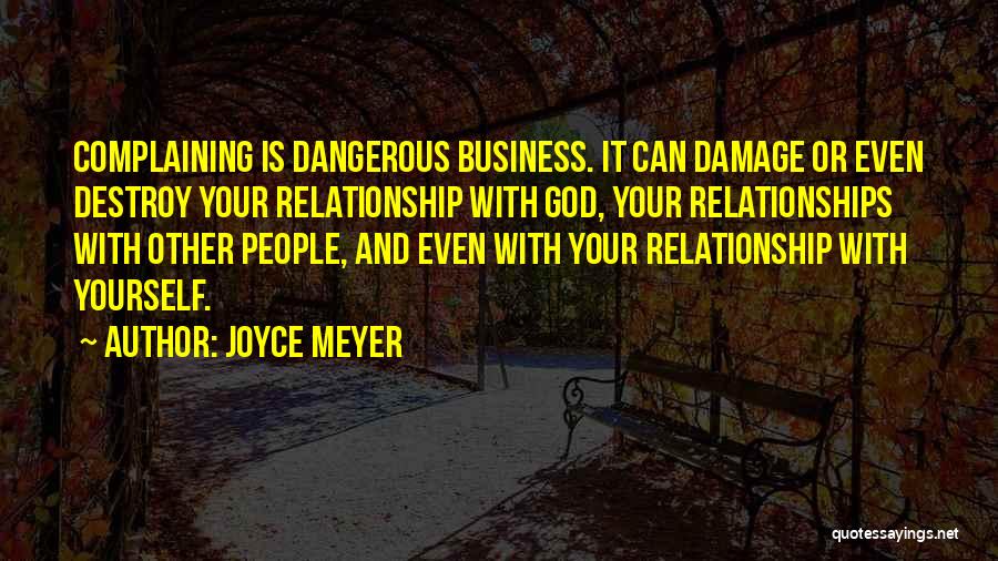 Business And Relationship Quotes By Joyce Meyer