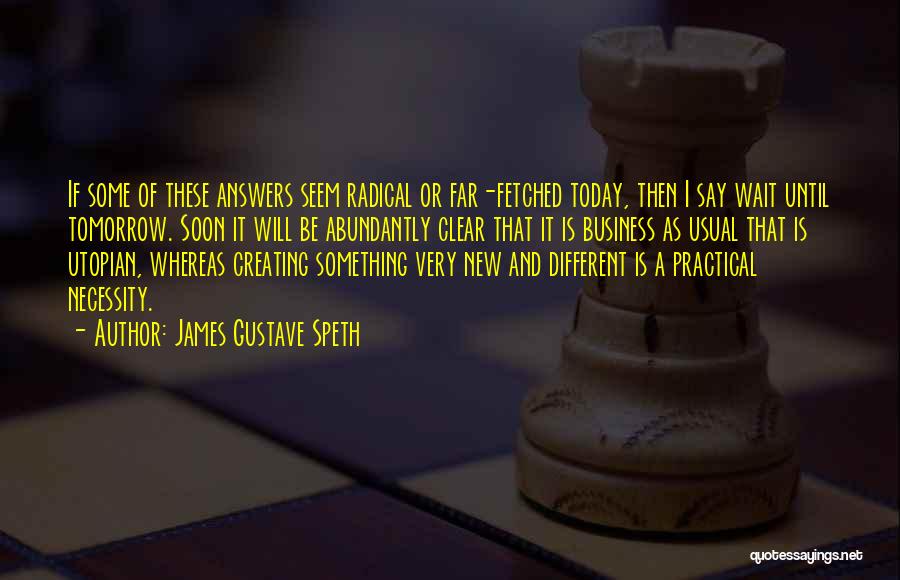 Business As Usual Quotes By James Gustave Speth