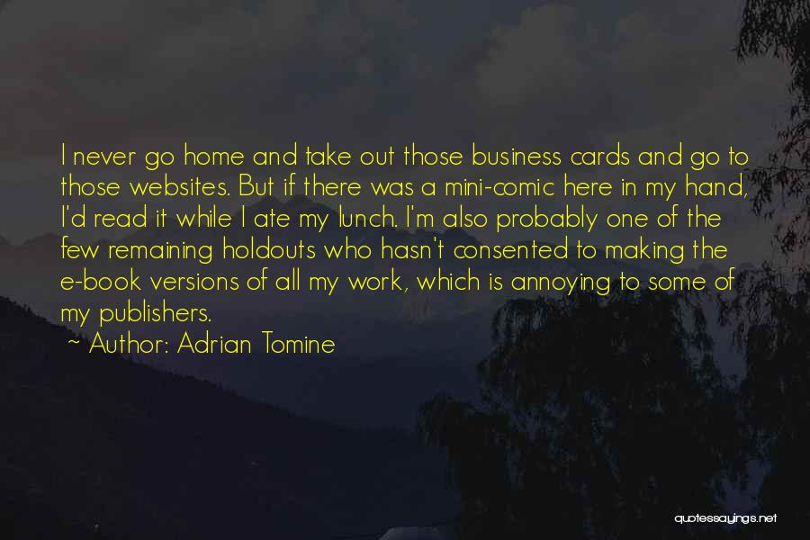 Business Cards Quotes By Adrian Tomine