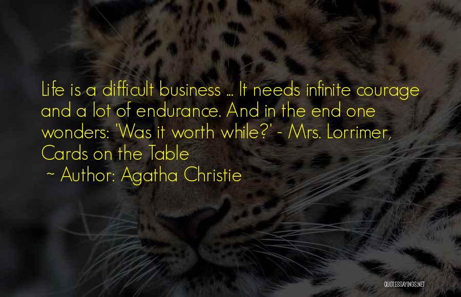 Business Cards Quotes By Agatha Christie