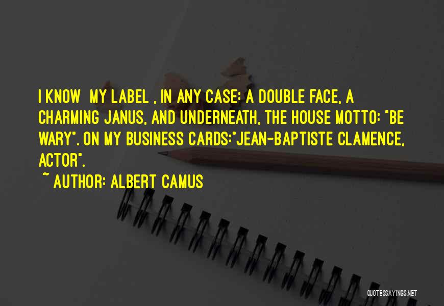 Business Cards Quotes By Albert Camus