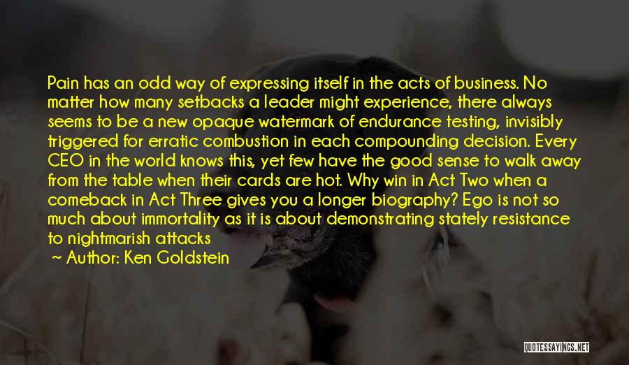 Business Cards Quotes By Ken Goldstein