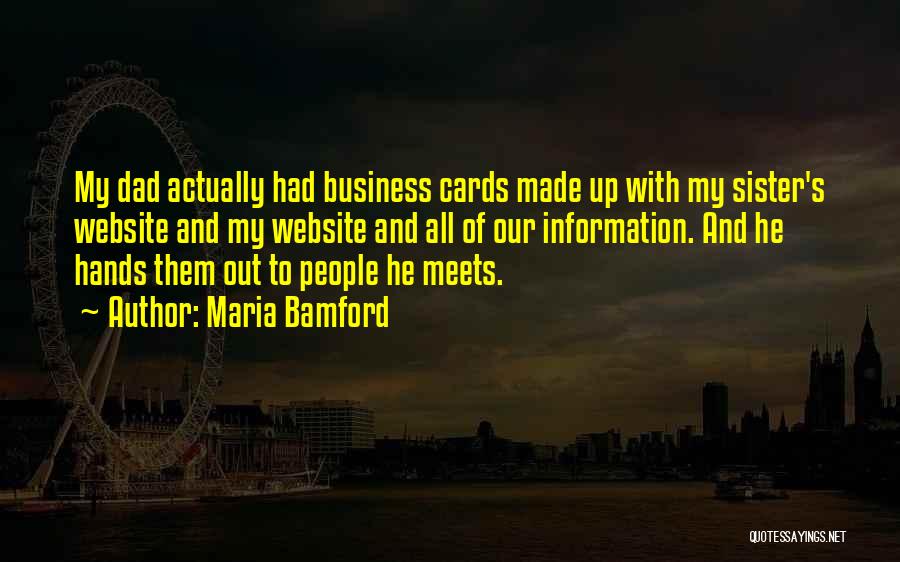 Business Cards Quotes By Maria Bamford