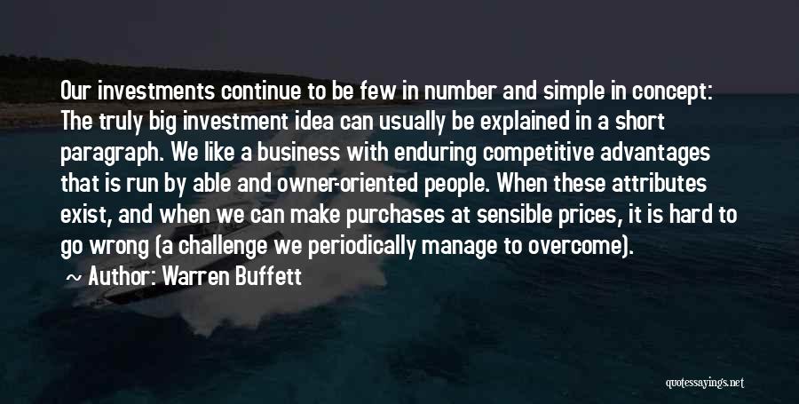 Business Concept Quotes By Warren Buffett