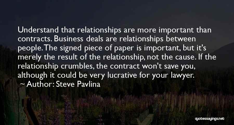 Business Contract Quotes By Steve Pavlina