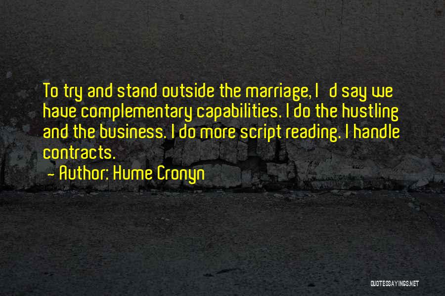 Business Contracts Quotes By Hume Cronyn