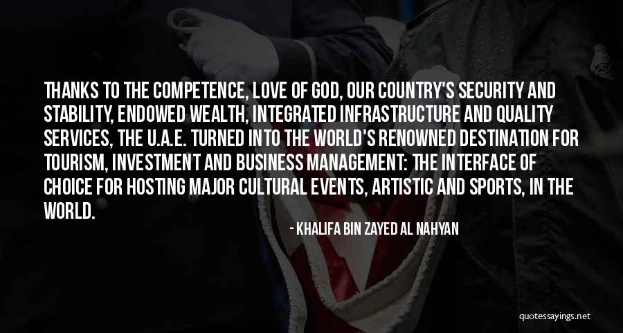 Business Cultural Quotes By Khalifa Bin Zayed Al Nahyan