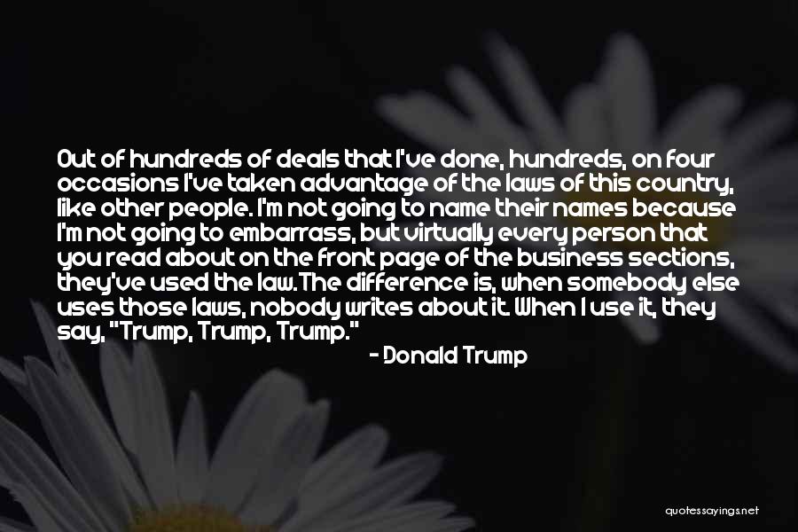 Business Deals Quotes By Donald Trump Business Deals Quotes By Donald Trump