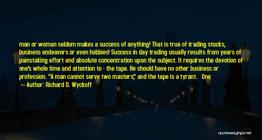 Business Endeavors Quotes By Richard D. Wyckoff