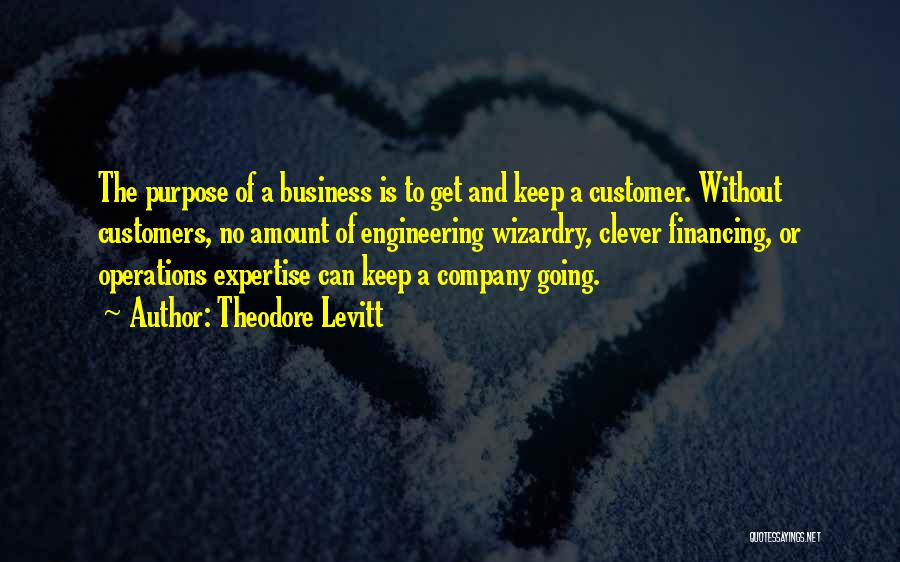 Business Financing Quotes By Theodore Levitt