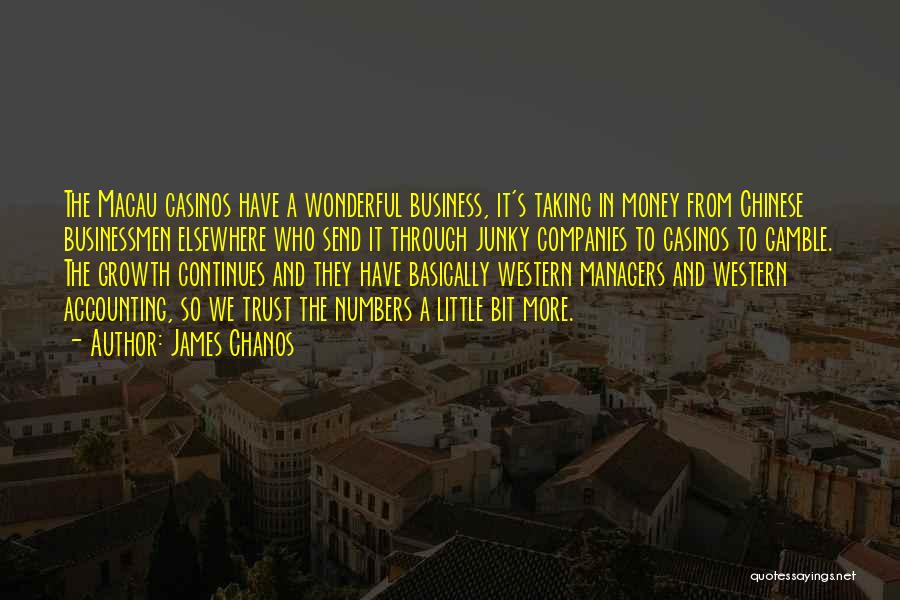 Business Growth Quotes By James Chanos