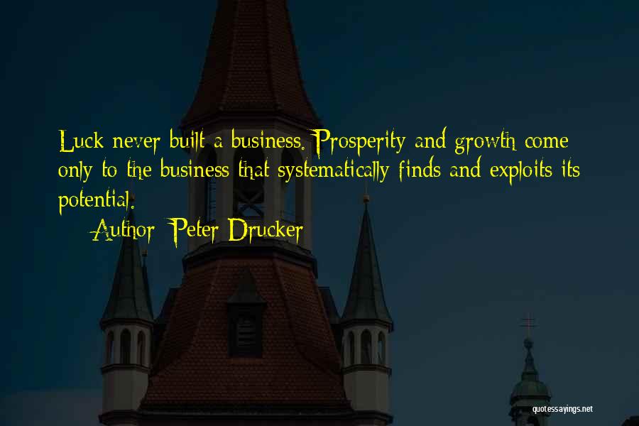 Business Growth Quotes By Peter Drucker