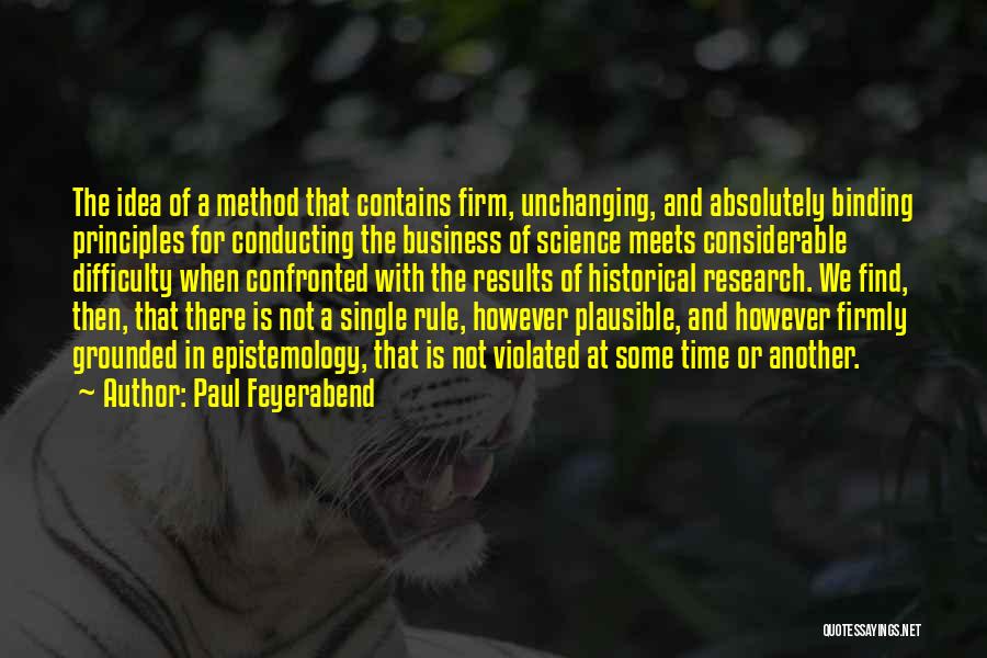 Business Ideas Quotes By Paul Feyerabend