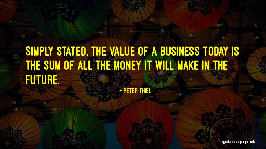 Business In The Future Quotes By Peter Thiel