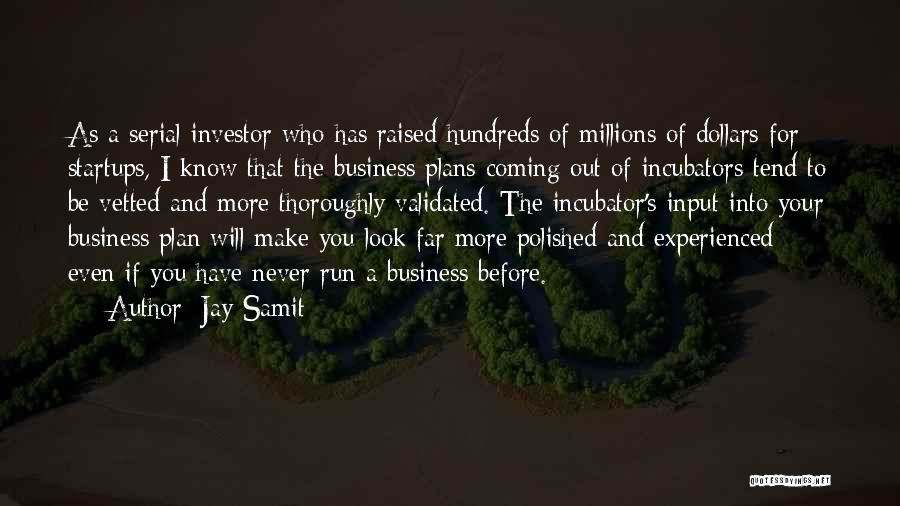 Business Incubator Quotes By Jay Samit