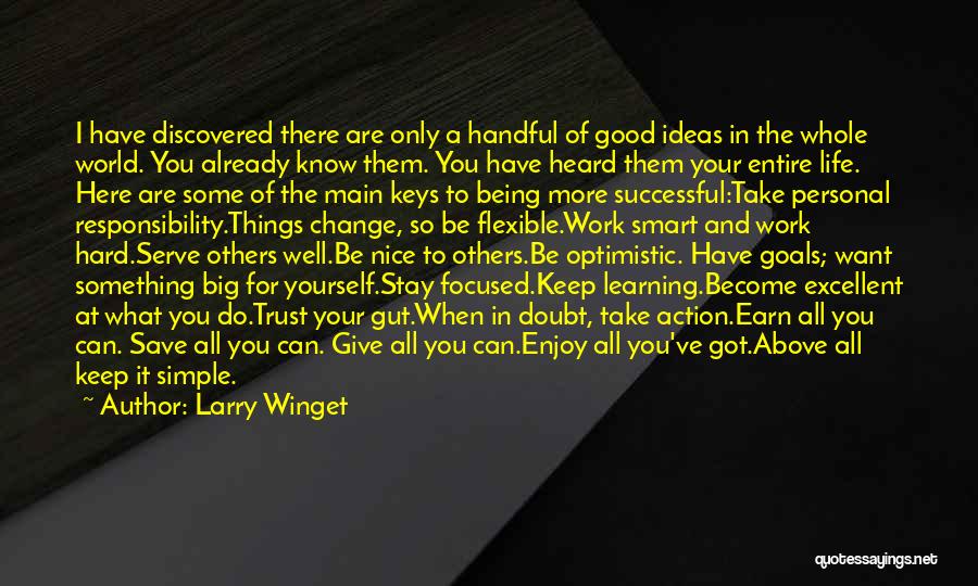 Business Keys To Success Quotes By Larry Winget