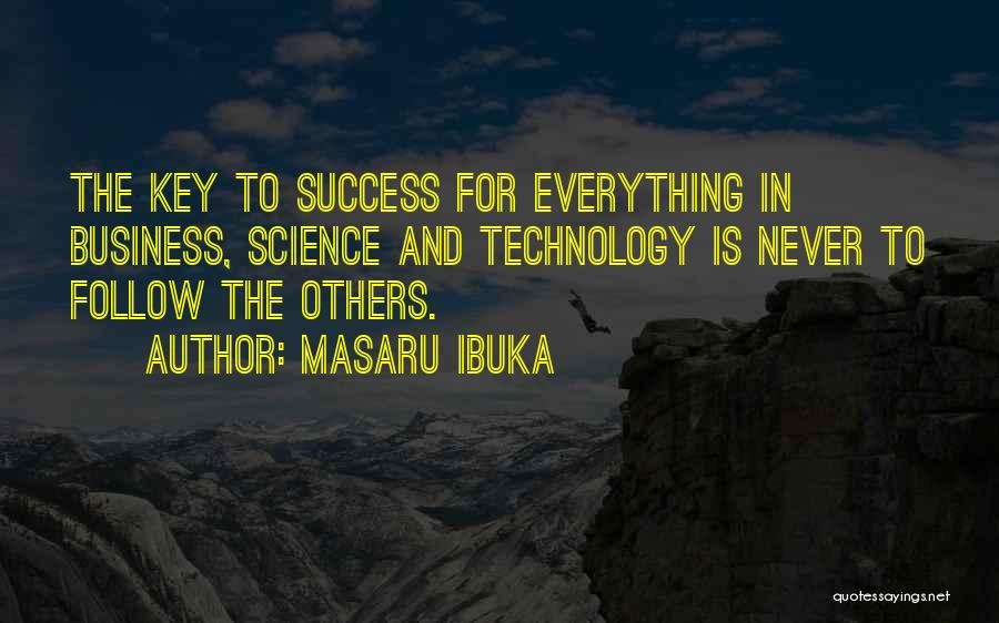 Business Keys To Success Quotes By Masaru Ibuka