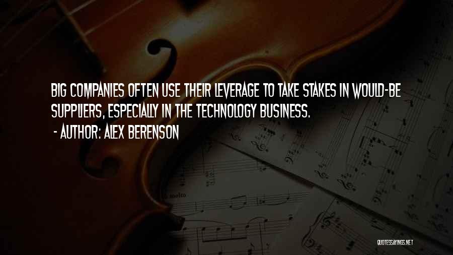 Business Leverage Quotes By Alex Berenson