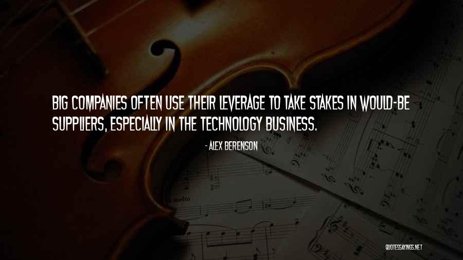 Business Leverage Quotes By Alex Berenson Business Leverage Quotes By Alex Berenson